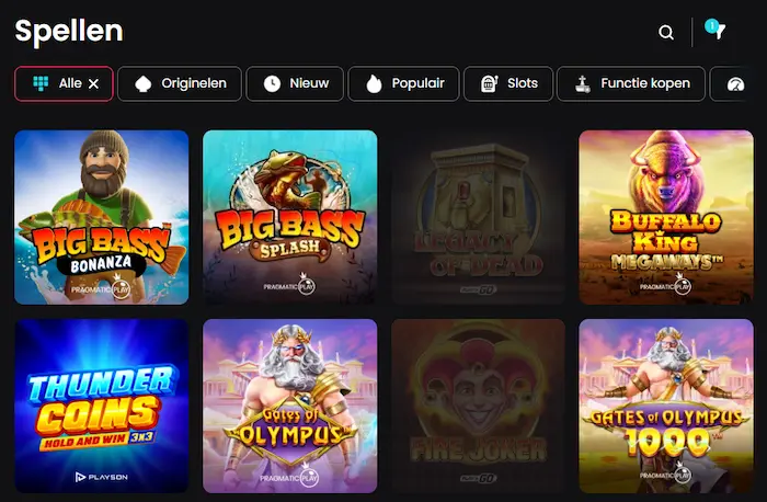 Tip Top Casino games