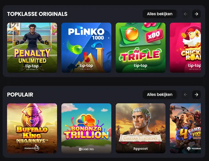 Tip Top Spellen games
